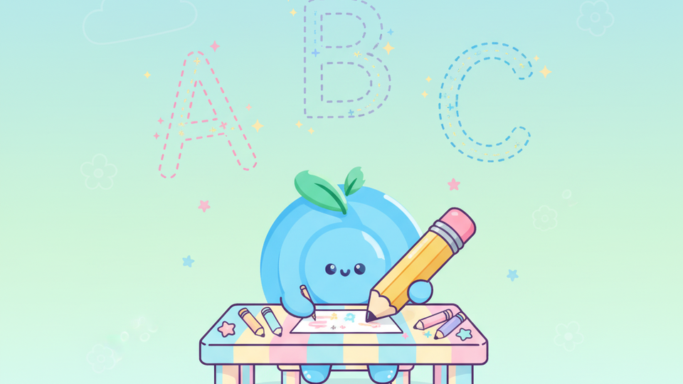 Letter Tracing game - trace A to Z