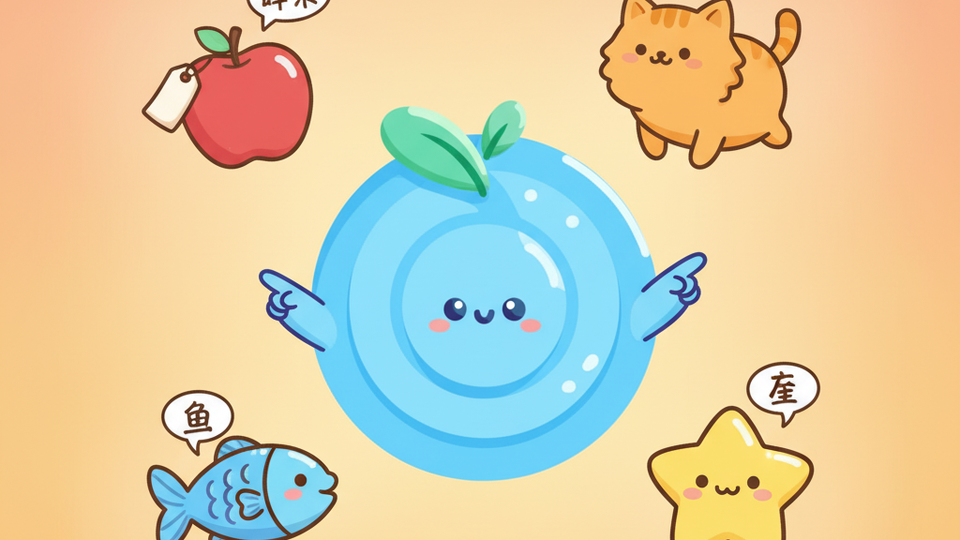 Word World game - bilingual vocabulary matching